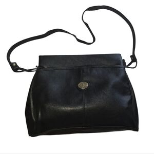 Mitzi Black Leathef Vintage Handbag Purse